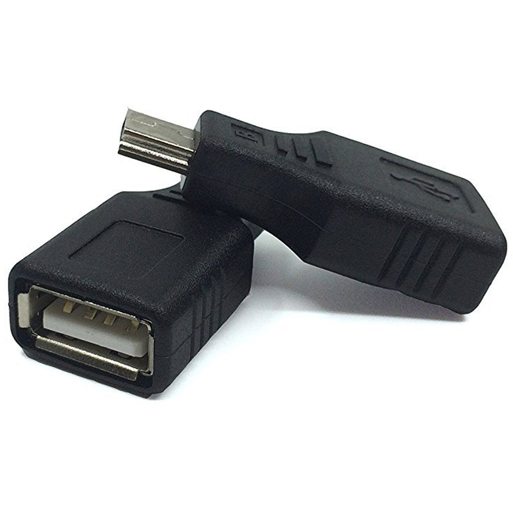 USB 2.0 Type A Female to Mini USB 5 Pin Male Adapter Converter Data Sync Connector