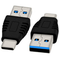 USB C Male to USB 3.0 Type A Male Adapter 5Gbps 3A Converter Connector Compatible with PC Laptop Smartphone