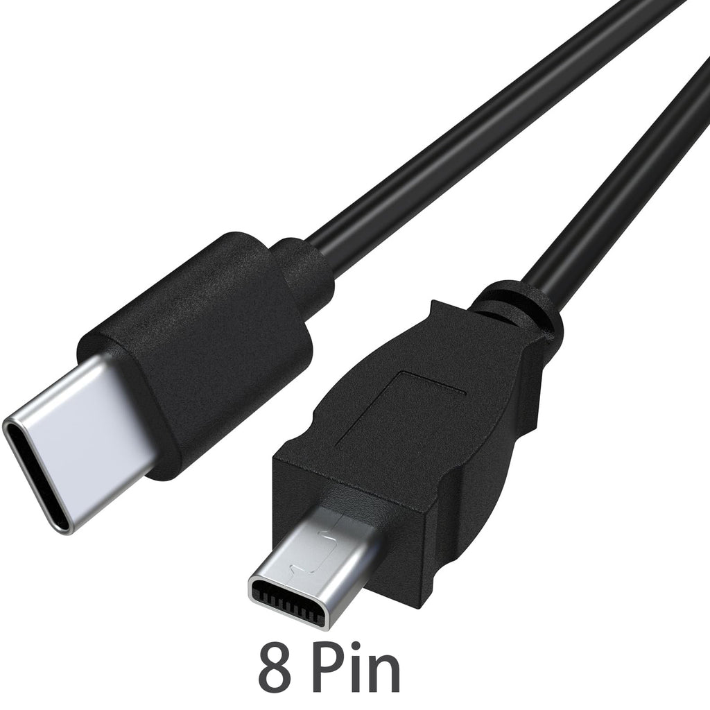 USB C to UC E6 Camera Cable for Nikon DSLR Coolpix D3300 D3200 D5300 D7200 D750 and Sony Panasonic 8 Pin Mini USB to Type C Photo Transfer Cord for iPhone 16 15 iPad