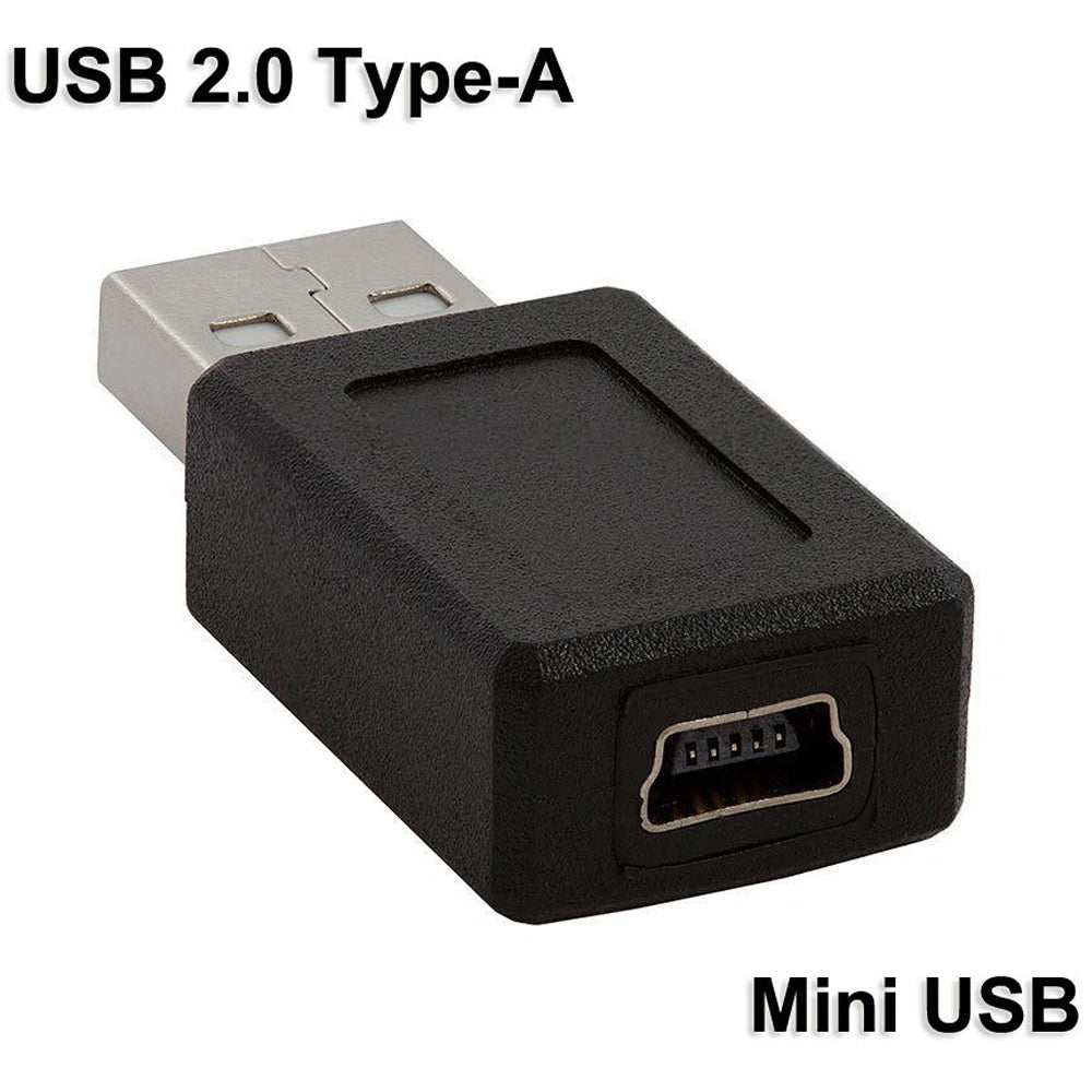USB 2.0 Type A Male to Mini USB B 5-Pin Female Adapter Converter