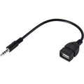 3.5mm AUX to USB Adapter Cable – Play USB Flash Drive Music in Car (Requires AUX Decode Function)