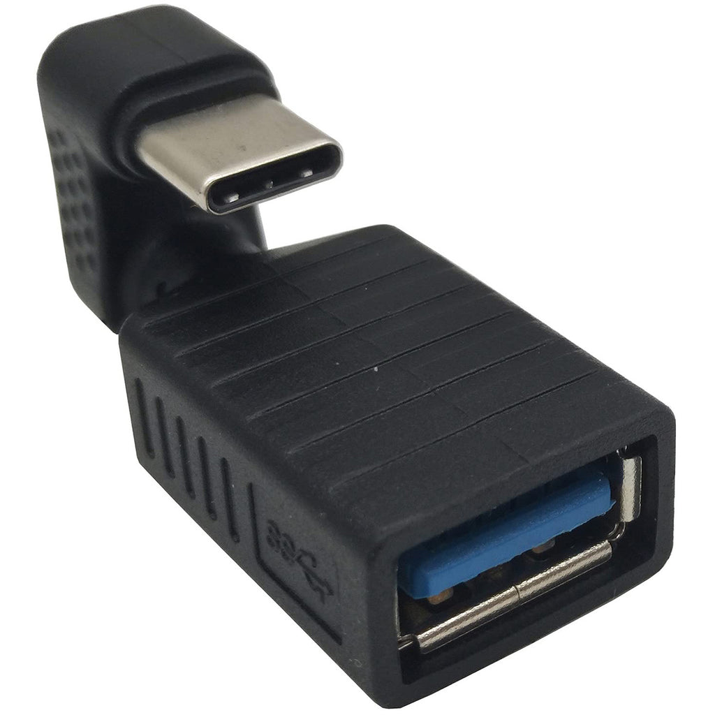 USB C Male to USB A 3.0 Female 180 Degree U Shape Adapter Fast Charging for Samsung Galaxy S9 MacBook Huawei Google Pixel Phone Tablet
