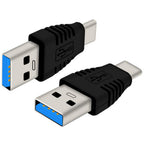 USB C Male to USB 3.0 Type A Male Adapter 5Gbps 3A Converter Connector Compatible with PC Laptop Smartphone