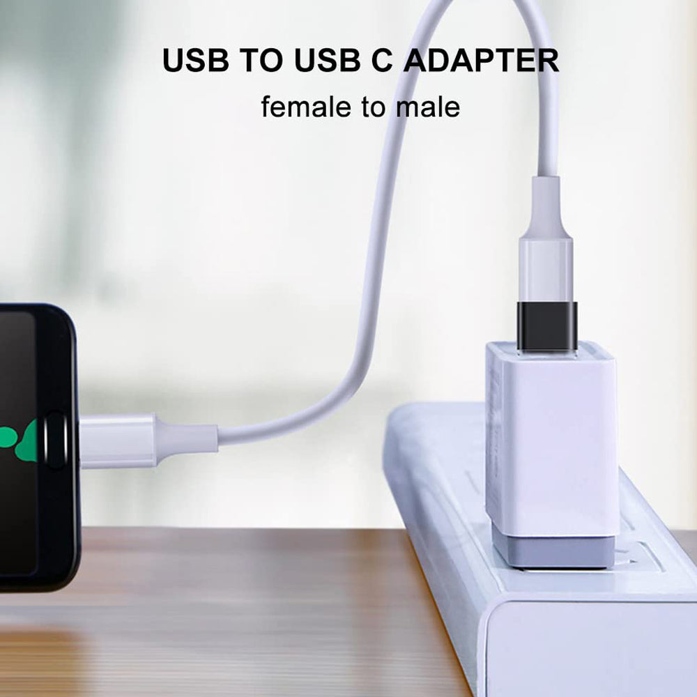 USB C to USB 2.0 Adapter Type C Male to USB A Female OTG Converter Compatible with Laptops Tablets Smartphones