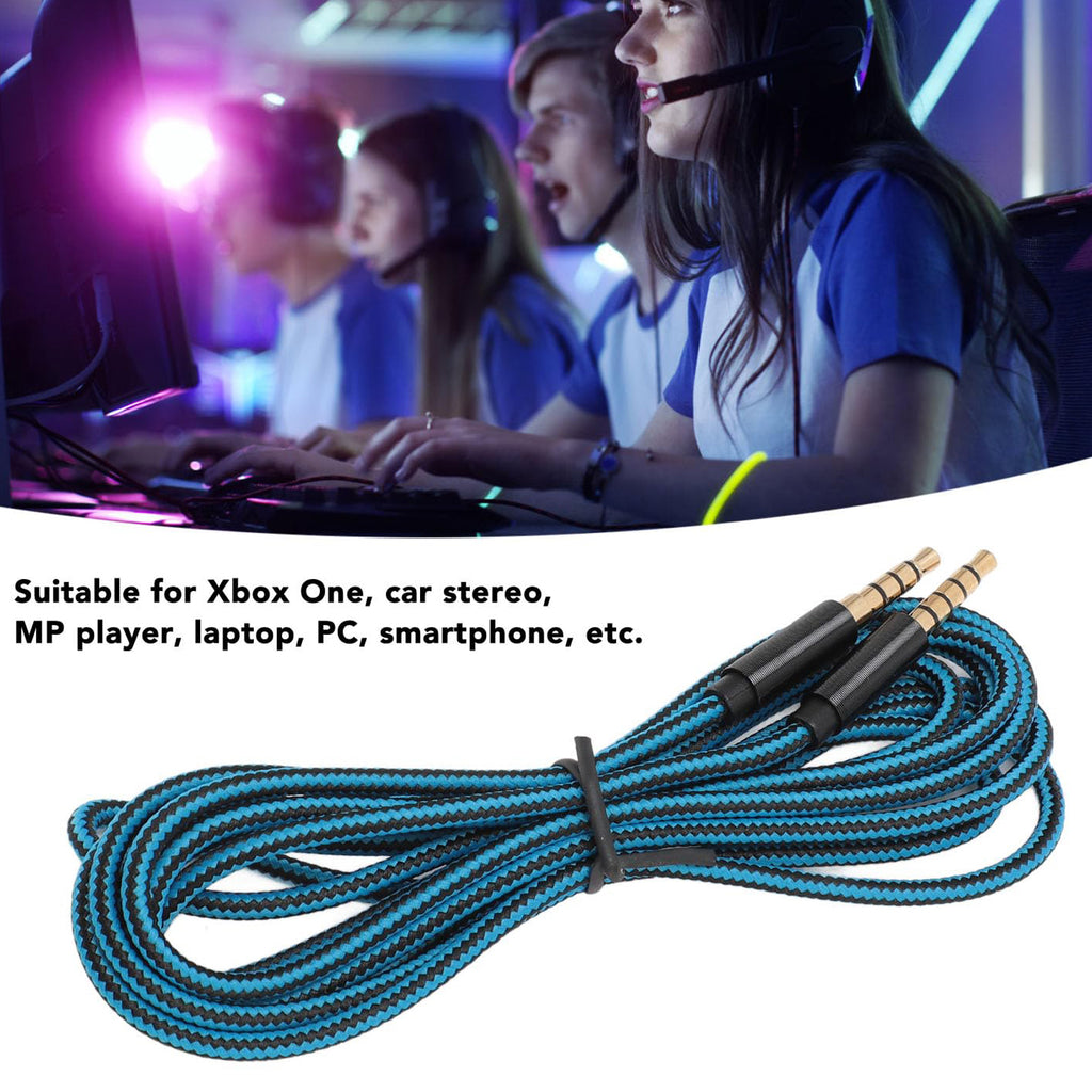 2M Replacement Audio Cable 3.5mm 5-Pole to 4-Pole Aux Cord Compatible with Astro A10 A30 A40 Gaming Headset PS4 Xbox Smartphone PC