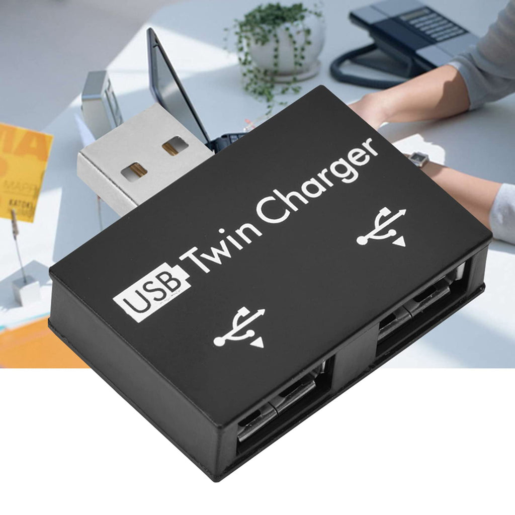 USB Splitter 1 Male to 2 Female Extension Adapter USB 2.0 Hub Dual Port Charging Converter for Devices