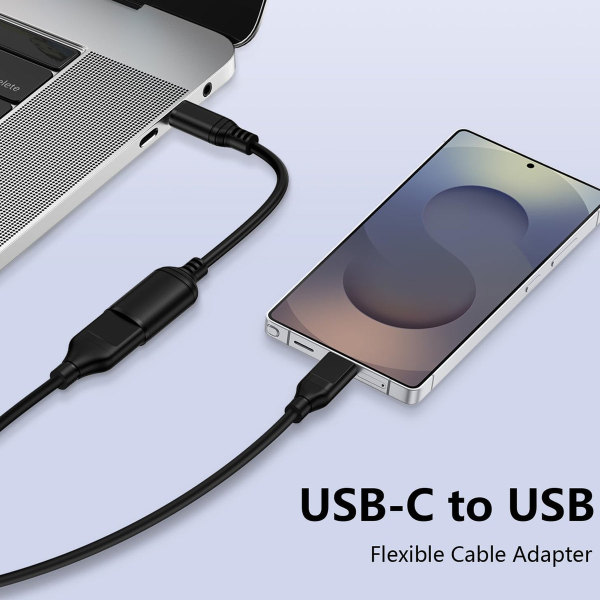 USB C to USB 3.0 Adapter Cable Type C Male to USB A Female OTG Cord 5Gbps High Speed Data Sync Pigtail for iPhone 16 15 iPad MacBook Samsung Galaxy Flash Drive