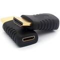 Mini HDMI to HDMI Adapter Male to Female Type C for Camera Camcorder Tablet DSLR TV Monitor Projector Supports 4K ARC Gold-Plated