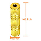 3.5mm Female to Female Stereo Coupler Gold Plated 1/8 Inch TRS AUX Adapter Extend AUX Cables