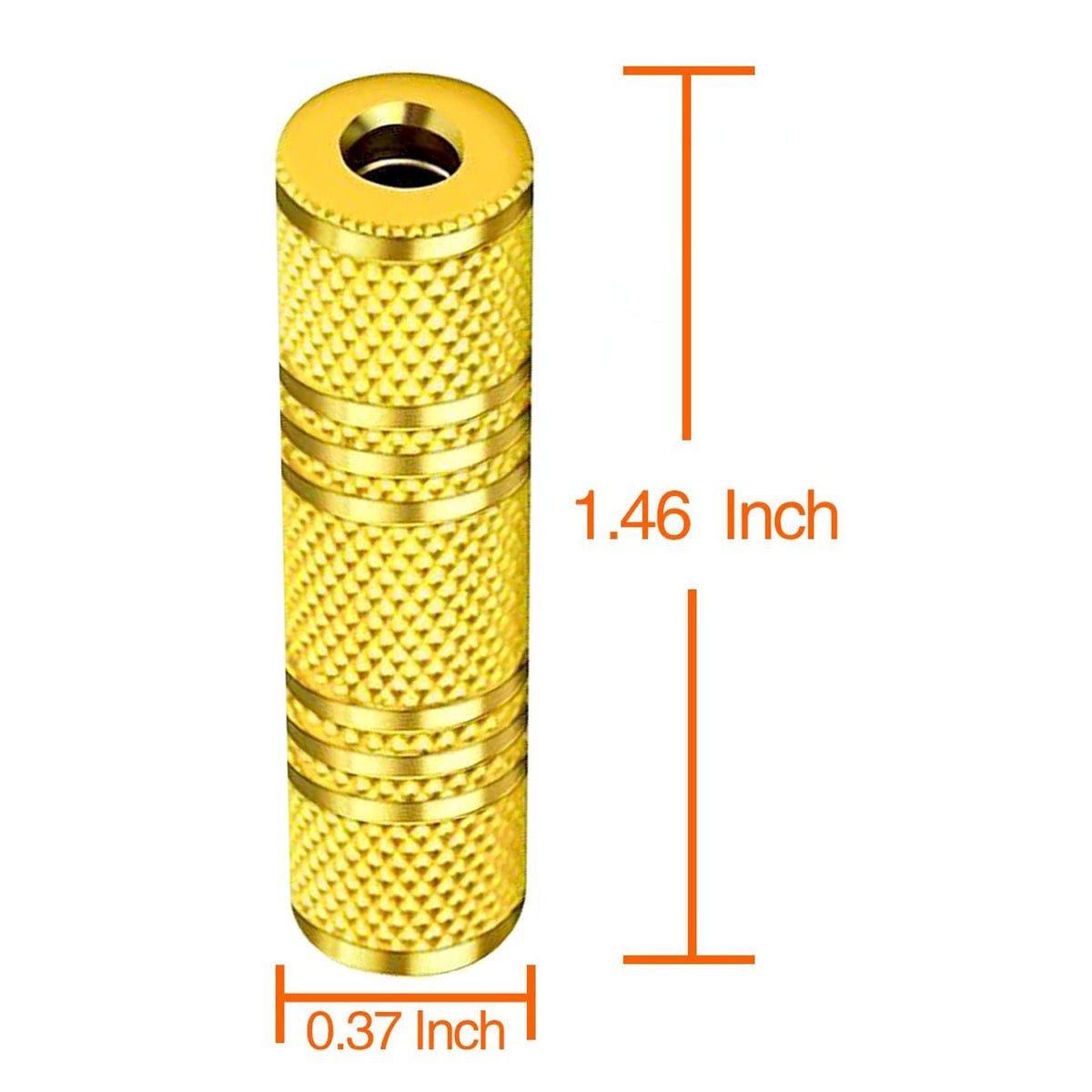 3.5mm Female to Female Stereo Coupler Gold Plated 1/8 Inch TRS AUX Adapter Extend AUX Cables