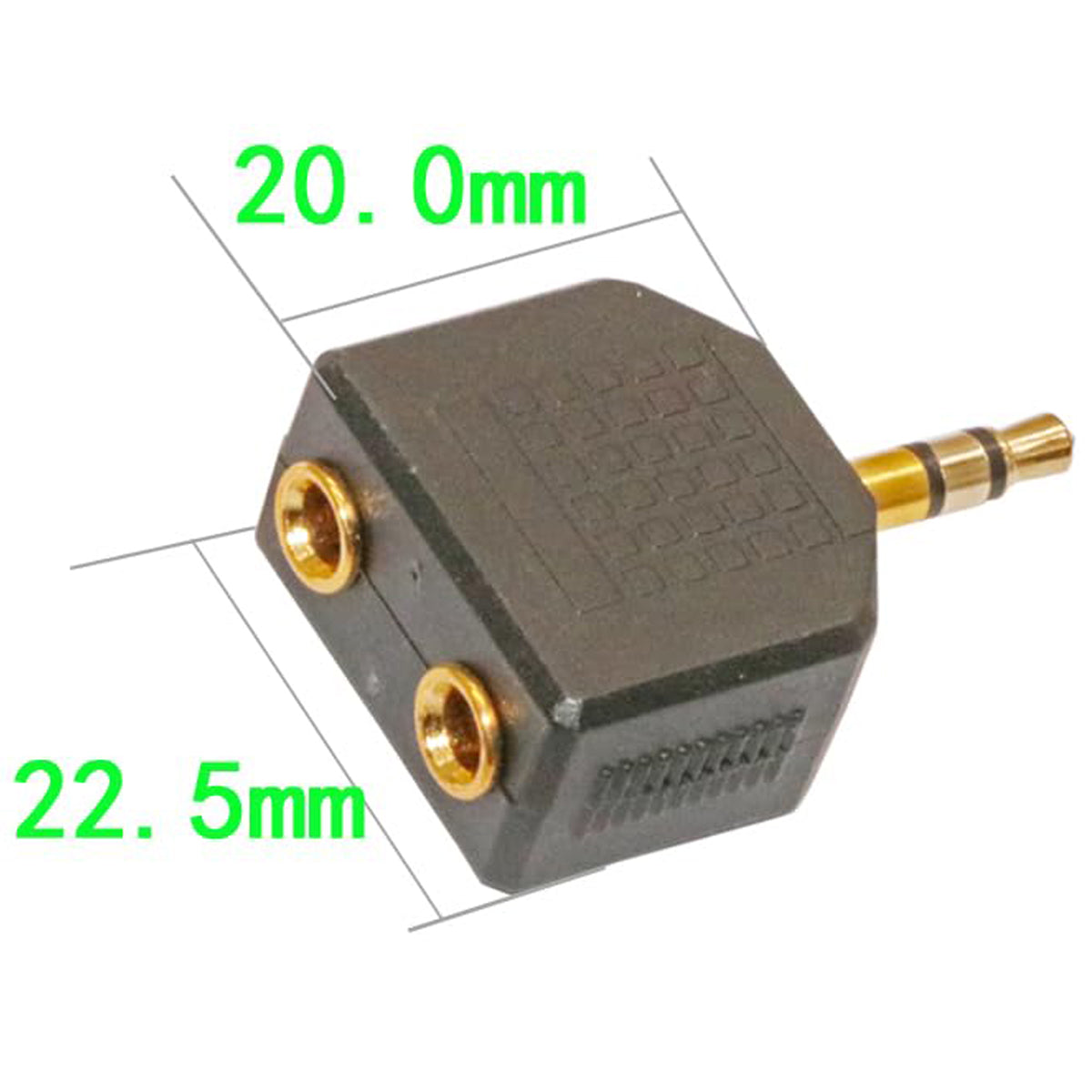 3.5mm Headphone Splitter 1 Male to 2 Female Audio Y Adapter Share Music with Two Headphones 1/8 Inch AUX Connector