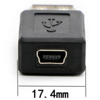 USB 2.0 Type A Female to Mini USB B 5-Pin Female Adapter Converter