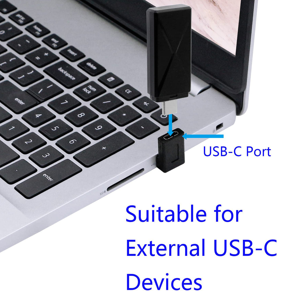 90 Degree USB C to USB A Adapter Type C Female to USB 3.0 Male Connector Compatible with Laptops Wall Chargers