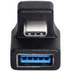 180 Degree U Shape Back Angled USB C OTG to USB 3.0 Female Adapter 5Gbps Type C Extension Converter for Phone Tablet Flash Drive
