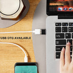 USB C to USB 2.0 Adapter Type C Male to USB A Female OTG Converter Compatible with Laptops Tablets Smartphones