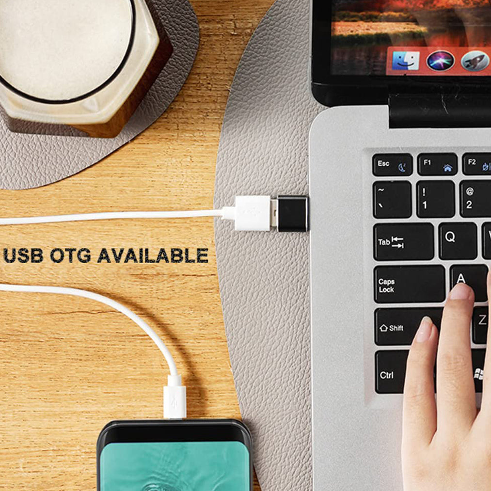 USB C to USB 2.0 Adapter Type C Male to USB A Female OTG Converter Compatible with Laptops Tablets Smartphones