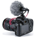 3.5mm TRS Male to Male Coiled Microphone Cable Right Angle Plug for Camera Wireless Mic Receiver DSLR Camcorder Compatible with Rode SC2