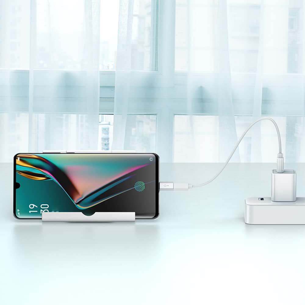 Micro USB to USB C Adapter Type C Male to Micro Female OTG Converter Compatible with Laptops Tablets Smartphones