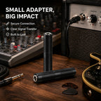 6.35mm Female to Female Coupler 1/4 Inch TRS TS Audio Joiner Adapter Extend Guitar Instrument Cables for Amplifier Speaker Mixer
