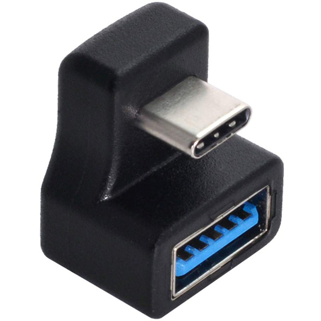 180 Degree U Shape Back Angled USB C OTG to USB 3.0 Female Adapter 5Gbps Type C Extension Converter for Phone Tablet Flash Drive