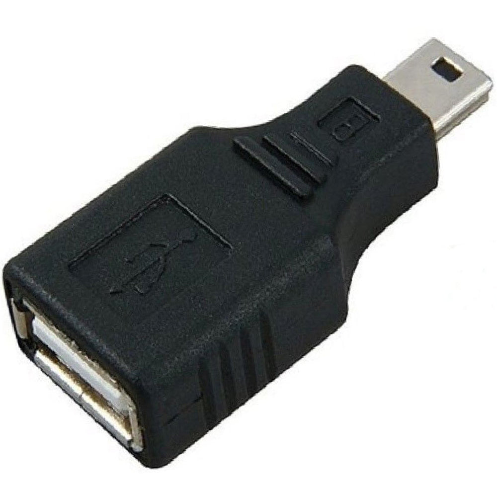 USB 2.0 Type A Female to Mini USB 5 Pin Male Adapter Converter Data Sync Connector