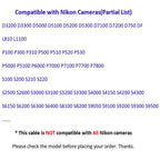 USB C to UC E6 Camera Cable for Nikon DSLR Coolpix D3300 D3200 D5300 D7200 D750 and Sony Panasonic 8 Pin Mini USB to Type C Photo Transfer Cord for iPhone 16 15 iPad