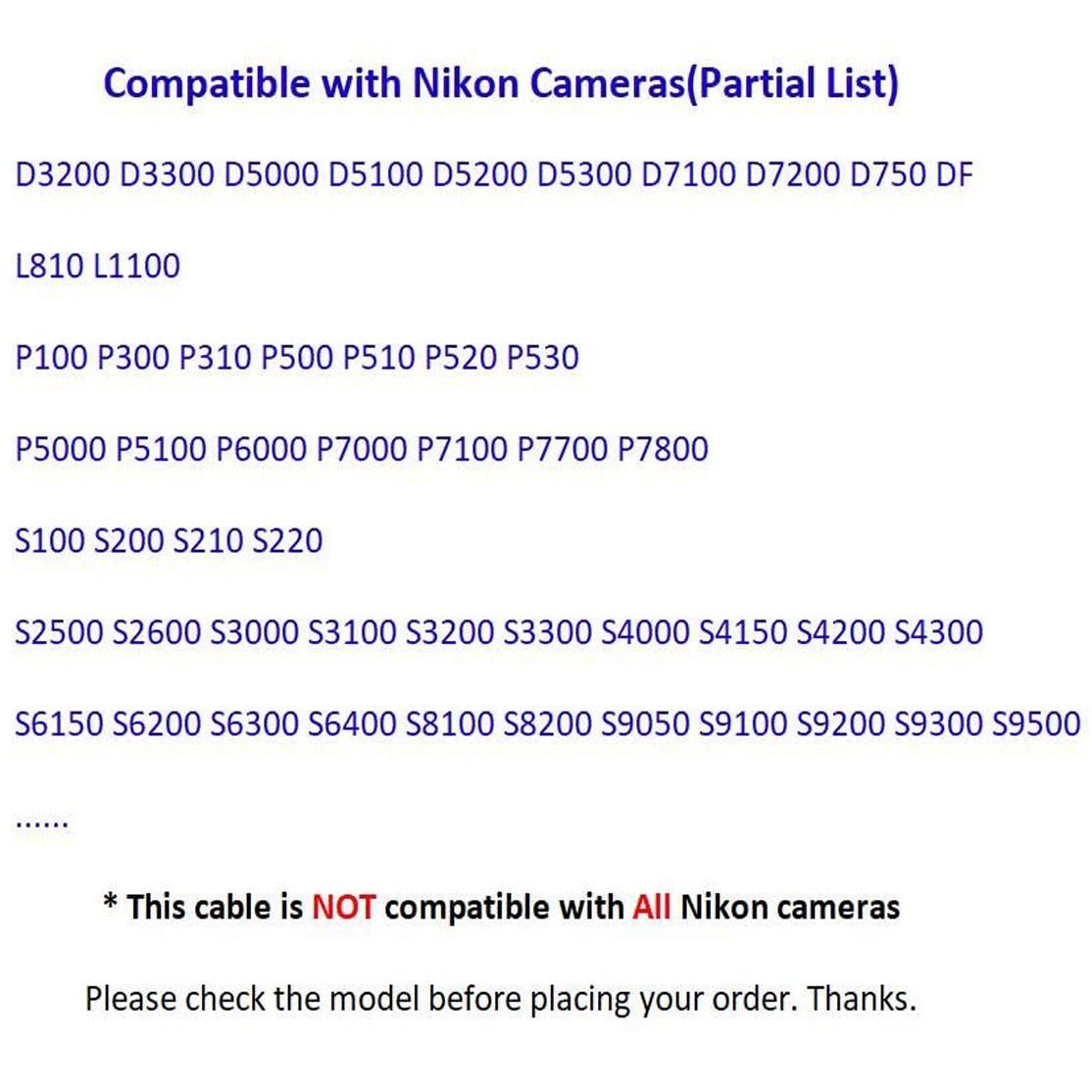 USB C to UC E6 Camera Cable for Nikon DSLR Coolpix D3300 D3200 D5300 D7200 D750 and Sony Panasonic 8 Pin Mini USB to Type C Photo Transfer Cord for iPhone 16 15 iPad