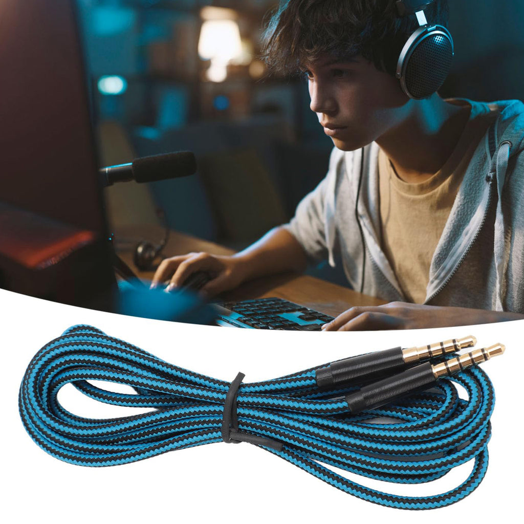 2M Replacement Audio Cable 3.5mm 5-Pole to 4-Pole Aux Cord Compatible with Astro A10 A30 A40 Gaming Headset PS4 Xbox Smartphone PC