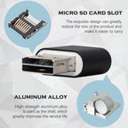 USB C and USB A Micro SD Card Reader 2 in 1 Dual Connector TF Memory Card Adapter OTG Converter for Android Phone iPad MacBook PC Laptop Dash Cam