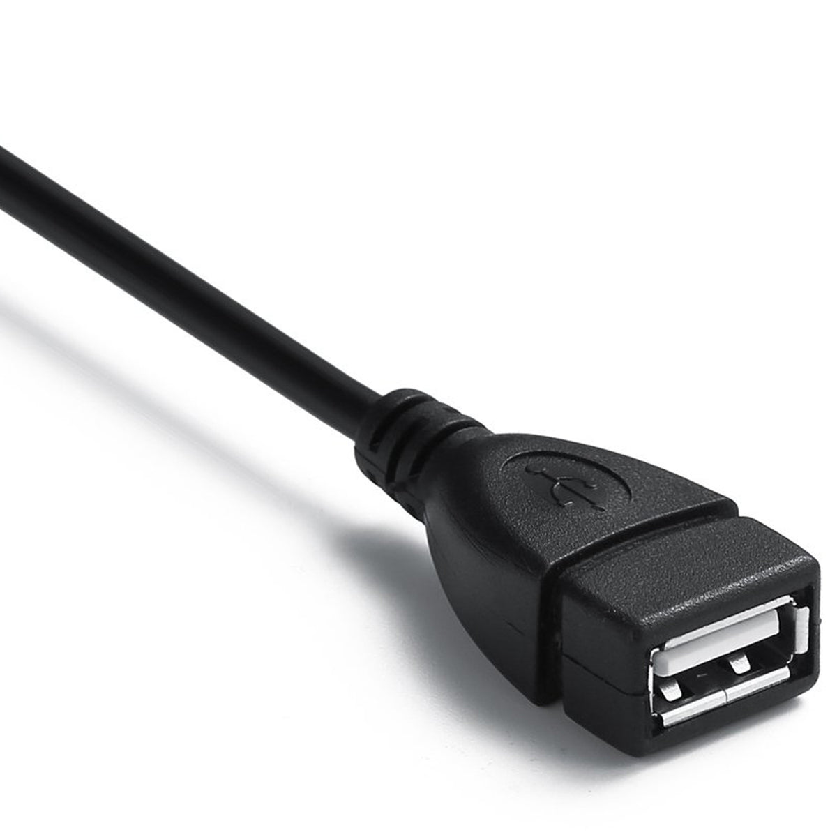 USB 2.0 Type-A Female to Type-B Male Printer Adapter Cable (50cm, Black)
