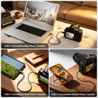 USB C to UC E6 Camera Cable for Nikon DSLR Coolpix D3300 D3200 D5300 D7200 D750 and Sony Panasonic 8 Pin Mini USB to Type C Photo Transfer Cord for iPhone 16 15 iPad