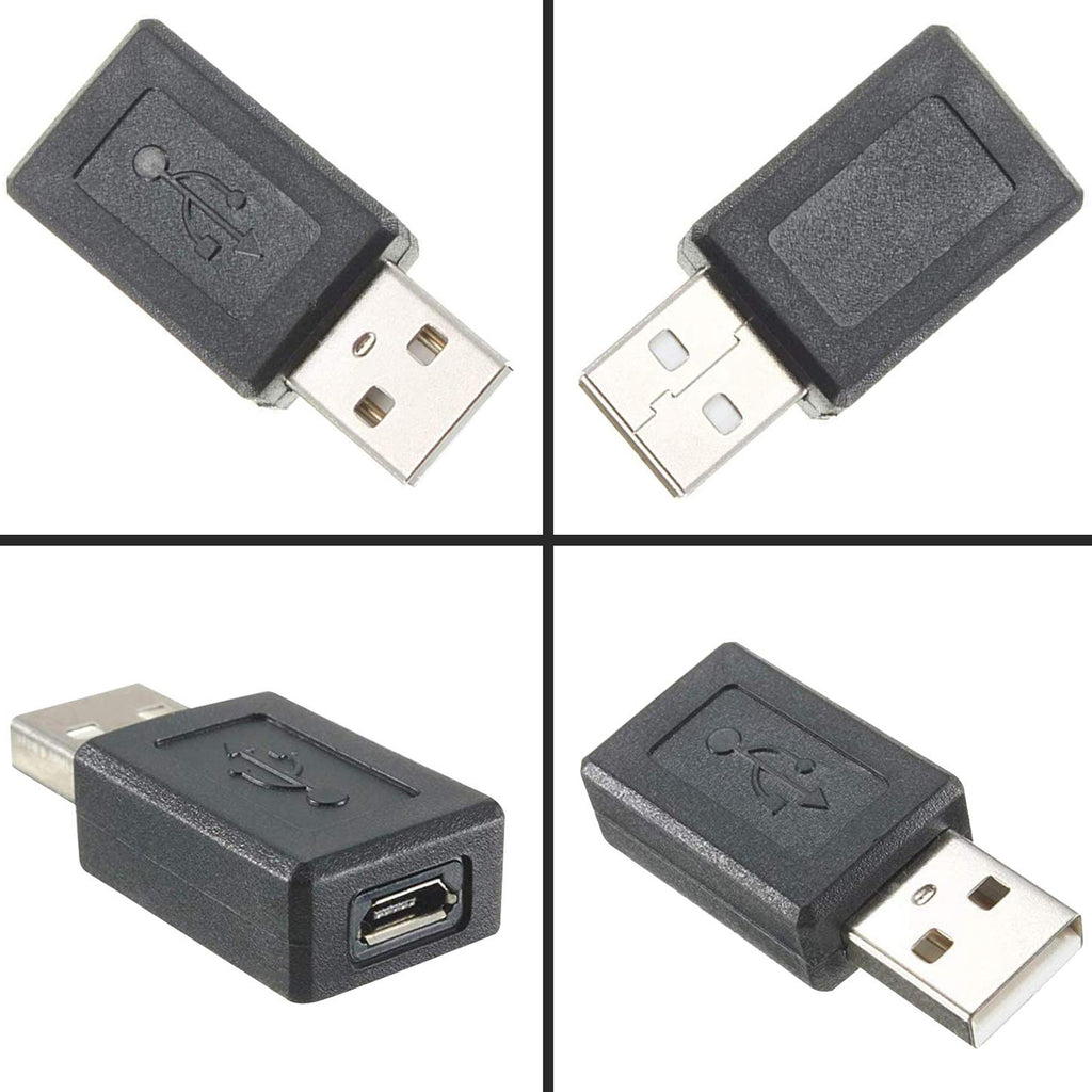 USB 2.0 Type A Male to Micro USB Female Adapter Converter 480Mbps