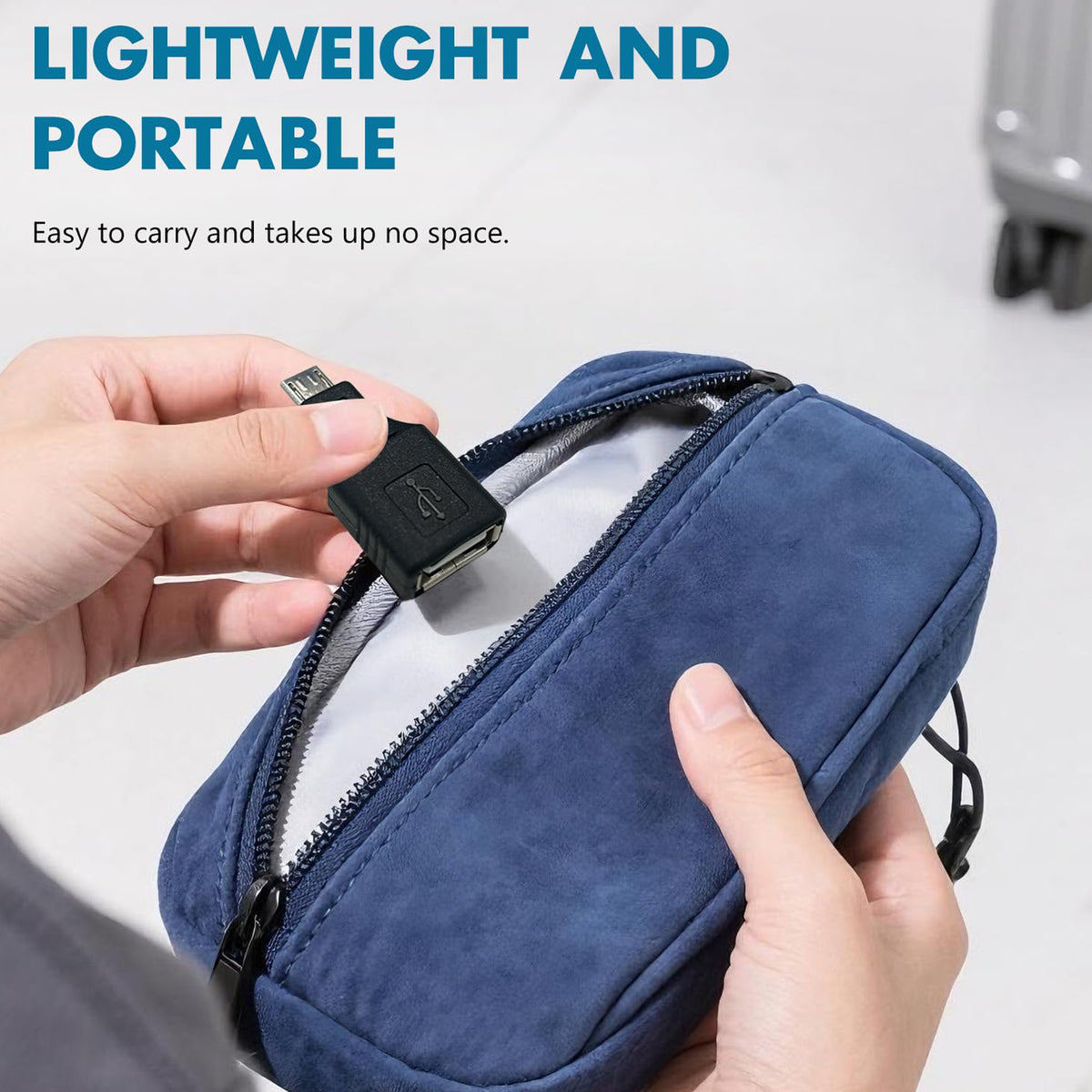 Micro USB to USB 2.0 Adapter Male to Female OTG Converter Compatible with Smartphones Tablets eReaders