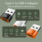 USB to USB C Adapter 6A Fast Charging Type C Female to USB 3.0 A Male Converter 5Gbps Aluminum Connector for Car Charger PC Laptop Wall Charger Power Bank
