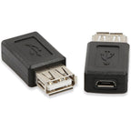 USB 2.0 Type A Female to Micro USB Female Adapter Converter 480Mbps