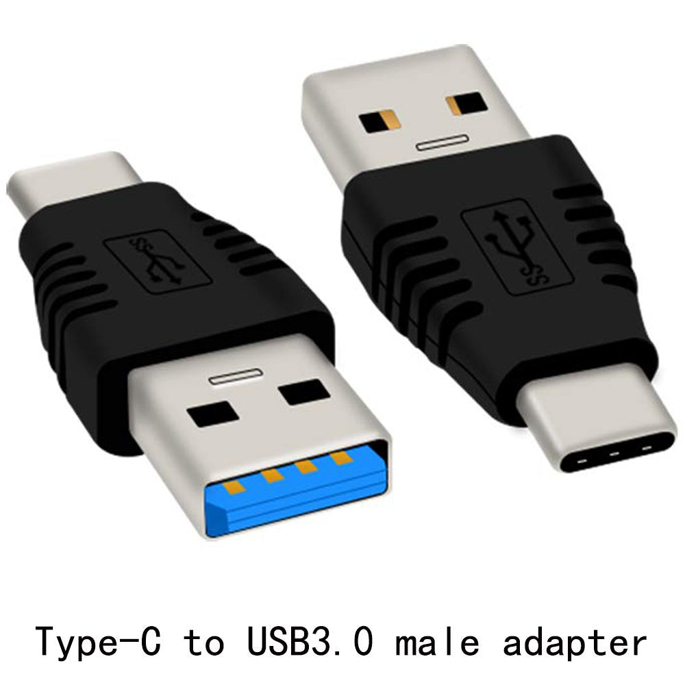 USB C Male to USB 3.0 Type A Male Adapter 5Gbps 3A Converter Connector Compatible with PC Laptop Smartphone