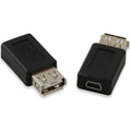 USB 2.0 Type A Female to Mini USB B 5-Pin Female Adapter Converter