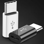 Micro USB to USB C Adapter Type C Male to Micro Female OTG Converter Compatible with Laptops Tablets Smartphones