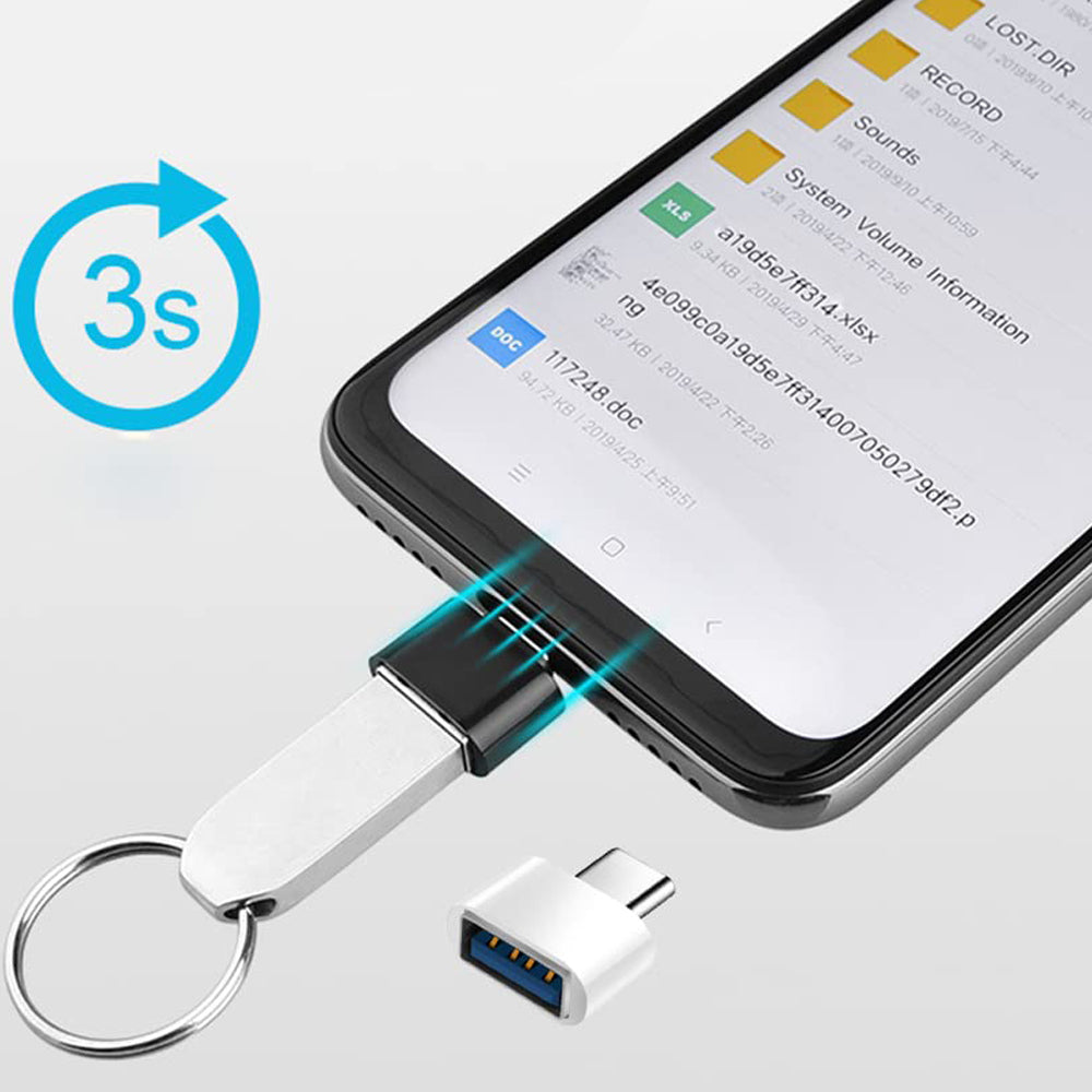 USB C to USB 2.0 Adapter Type C Male to USB A Female OTG Converter Compatible with Laptops Tablets Smartphones