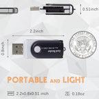USB SD Card Reader 4 in 1 All in One Memory Card Adapter TF SD M2 MS with 360 Rotatable Swivel Cap for PC Laptop Desktop Camera Dash Cam