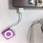 3.5mm to USB Charger & Sync Cable for iPod Shuffle – Compatible with 3rd, 4th, 5th, 6th & 7th Generation, Replacement Data Cord