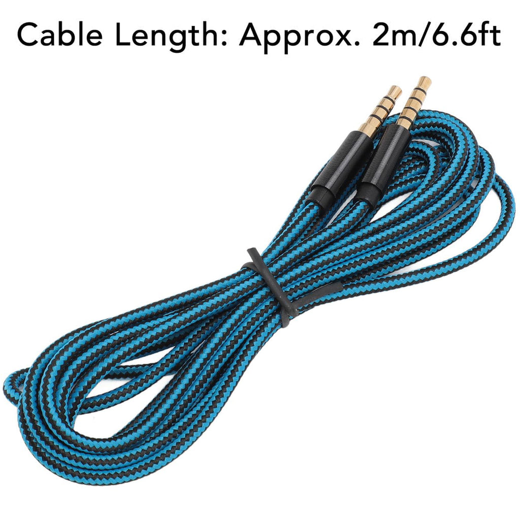 2M Replacement Audio Cable 3.5mm 5-Pole to 4-Pole Aux Cord Compatible with Astro A10 A30 A40 Gaming Headset PS4 Xbox Smartphone PC