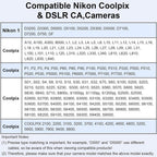 USB C to UC E6 Camera Cable for Nikon DSLR Coolpix D3300 D3200 D5300 D7200 D750 and Sony Panasonic 8 Pin Mini USB to Type C Photo Transfer Cord for iPhone 16 15 iPad