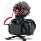 3.5mm TRS Male to Male Coiled Microphone Cable Right Angle Plug for Camera Wireless Mic Receiver DSLR Camcorder Compatible with Rode SC2