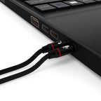 3.5mm Headset Splitter Cable for PC Gold Plated TRRS Female to Dual TRS Male Headphone and Mic Y Adapter 20cm