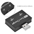 USB Splitter 1 Male to 2 Female Extension Adapter USB 2.0 Hub Dual Port Charging Converter for Devices