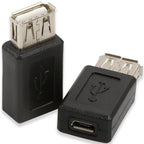 USB 2.0 Type A Female to Micro USB Female Adapter Converter 480Mbps