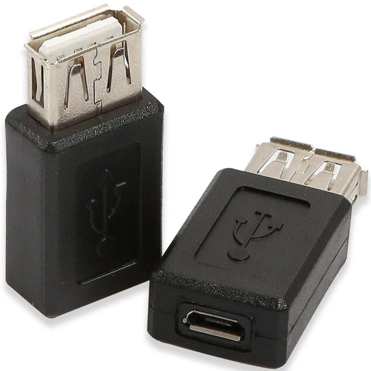 USB 2.0 Type A Female to Micro USB Female Adapter Converter 480Mbps