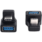 180 Degree U Shape Back Angled USB C OTG to USB 3.0 Female Adapter 5Gbps Type C Extension Converter for Phone Tablet Flash Drive