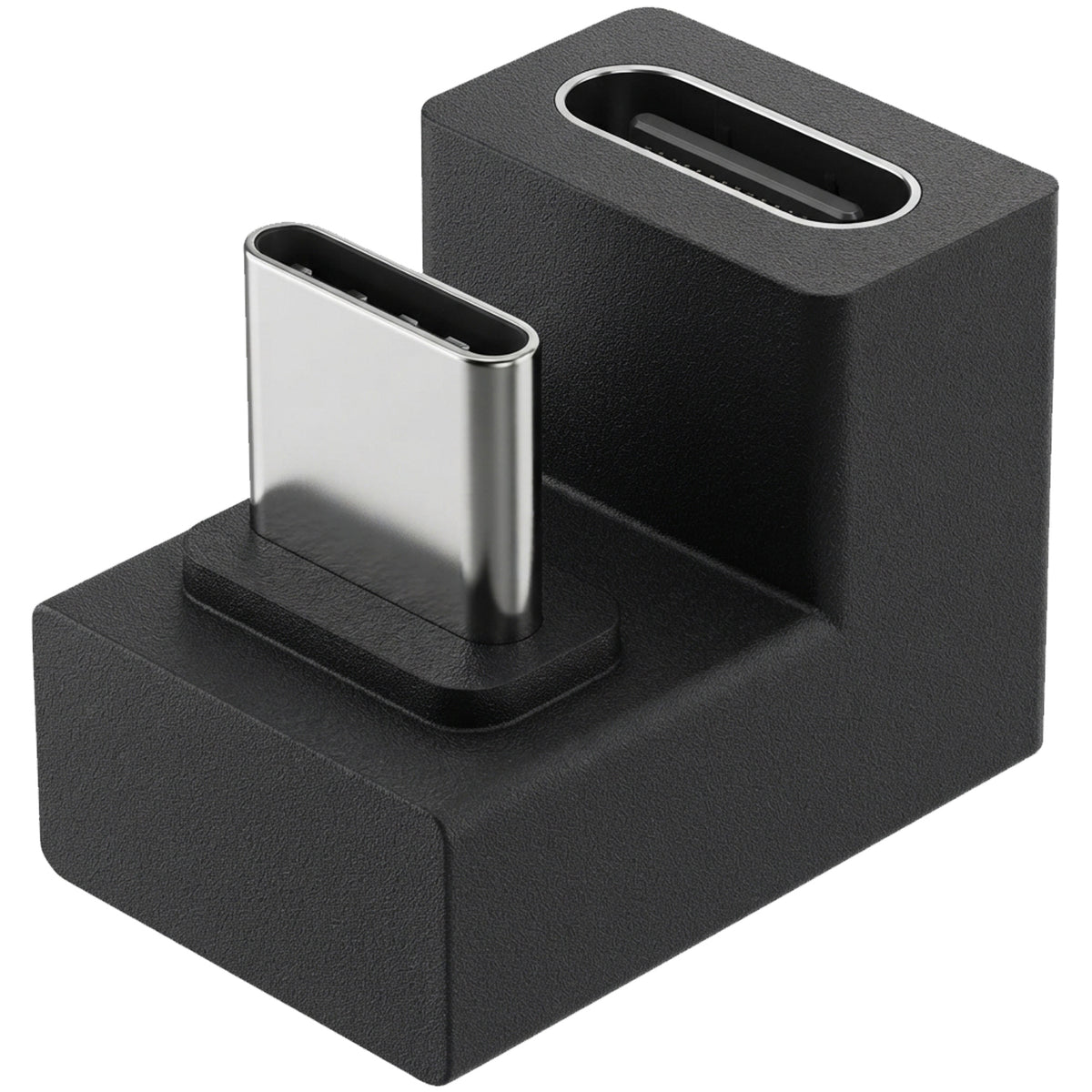 USB C Angled Adapter Type C Elbow Connector Side Bend Vertical Bend U Shaped for Cable Routing in Tight Spaces